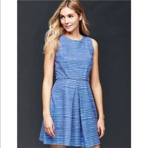 GAP - Linen  Blend Fit Flare Dress